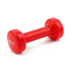 Gummerad hantel | 1 st. R&#246;d | 1,5 kg