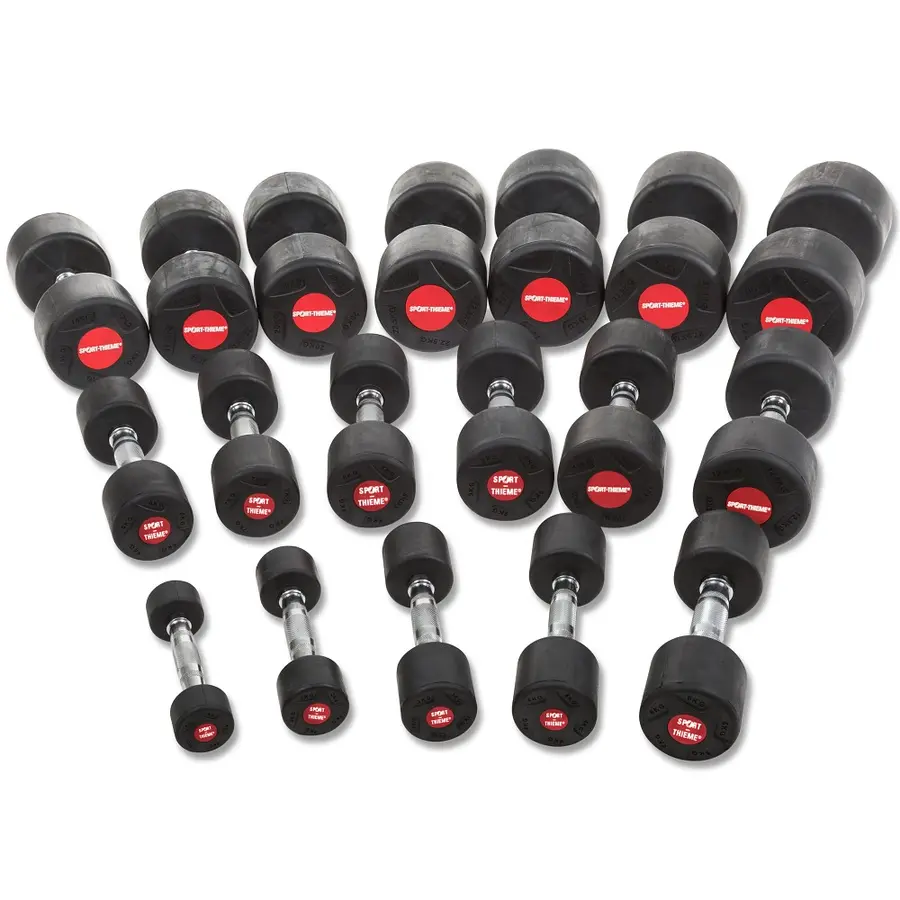 Hantelset | Gummerade hantlar |10st par 1-10 kg inklusive Hantelställ 