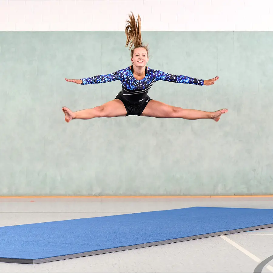 Gymnastikmatta Innovativ 3,5 cm Långmatta | 6x2 m | blå 