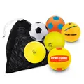 Fotbollsset med mjuka fotbollar 6 st. mjukbollar lek | Inne och utebruk