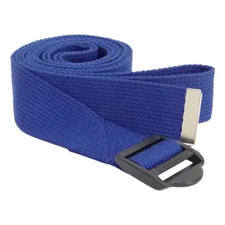 Yoga Strap 1,82 m | Blå Yogabelte i bomull