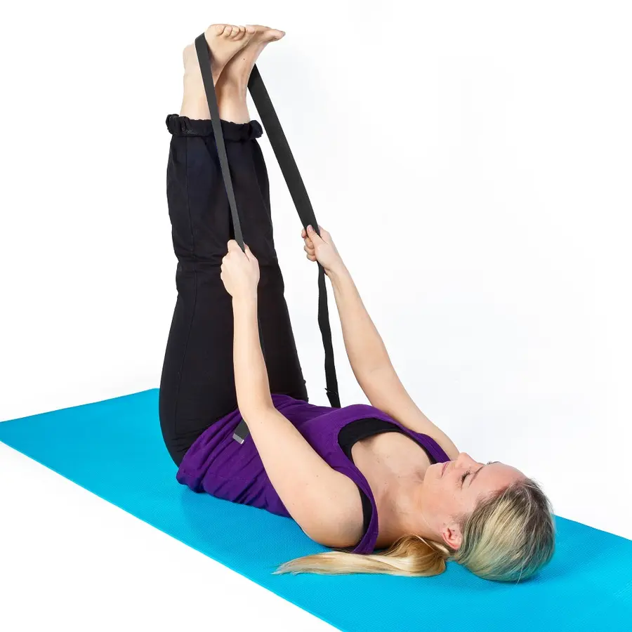 Yogabälte med justerbart spänne 244 cm 