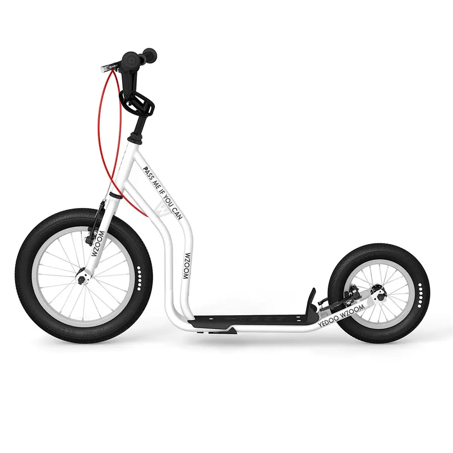 Yedoo Wzoom New Sparkcykel Vit Kickbike med stora hjul 