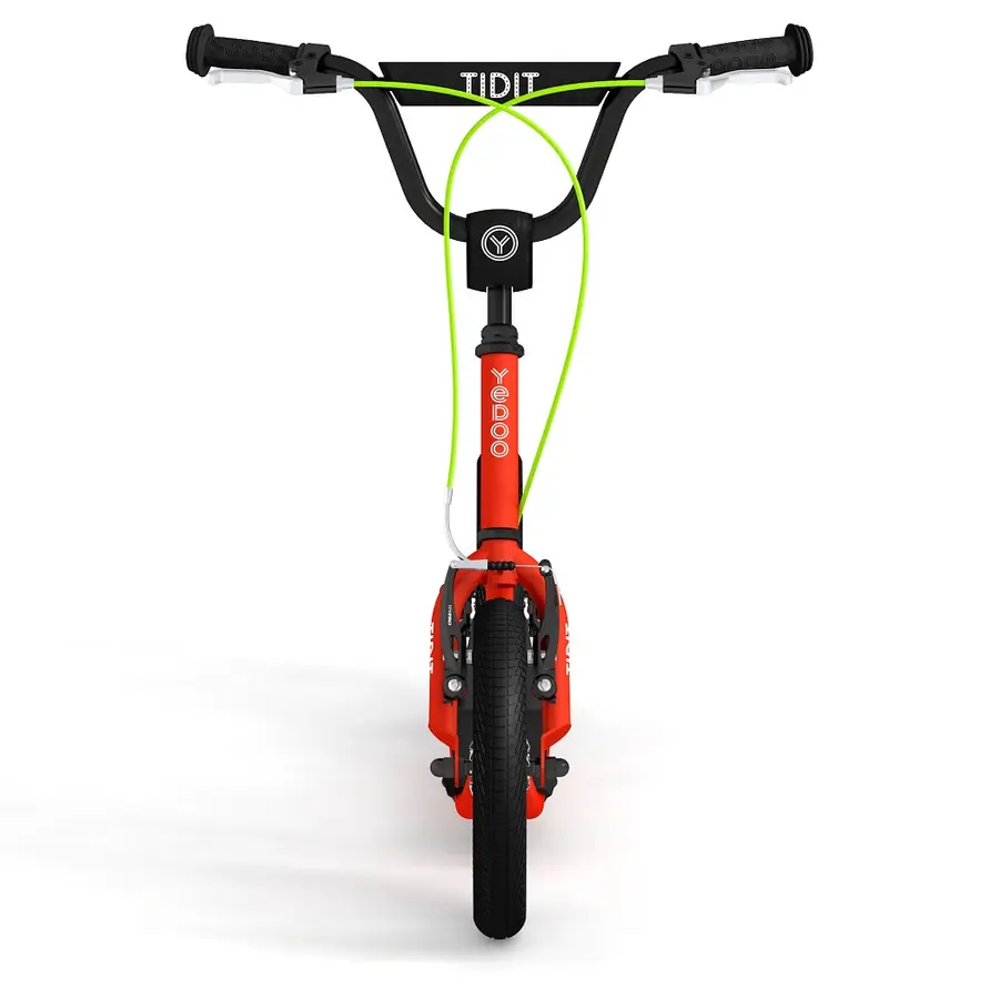Yedoo Tidit New Sparkcykel Röd Kickbike med stora hjul 