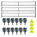 Pickleball Skolset | 12 spelare Paket | 3 n&#228;t | 12 rack | 12 bollar