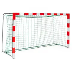 Handbollsmål | Kort plan| 300x160cm 1 st | Vikbara nätbyglar med nät | Röd