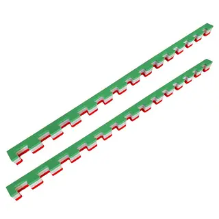 Kant f&#246;r kampsportsmattor  R&#246;d gr&#246;n Set 2 st x 1m x 4 cm