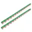 Kant för kampsportsmattor  Röd grön Set 2 st x 1m x 4 cm
