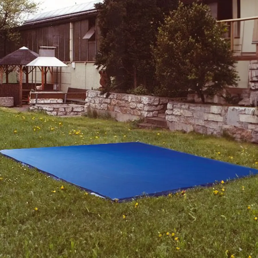 Trampolinskydd för nedsänkt studsmatta 200x200 cm 