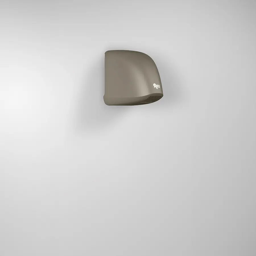 Hårfön REZ Beluga FIX Grå Fastmonterad varmluftsfön 