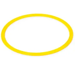 Koordinationsring 40 cm | 1 st Platt ring f&#246;r aktivitet | Gul