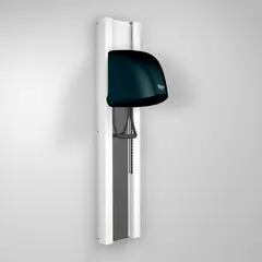 Hårfön REZ Beluga V Spegel vit/antracit Vit skena RAL 9010 | Kåpa RAL 7016