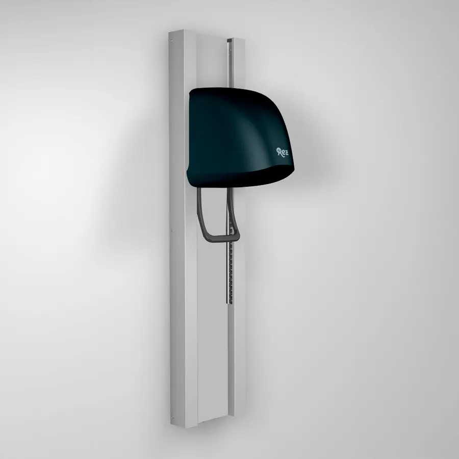 Hårfön REZ Beluga V alu/antracit Alu-skena RAL 9006 | Kåpa RAL 7016 