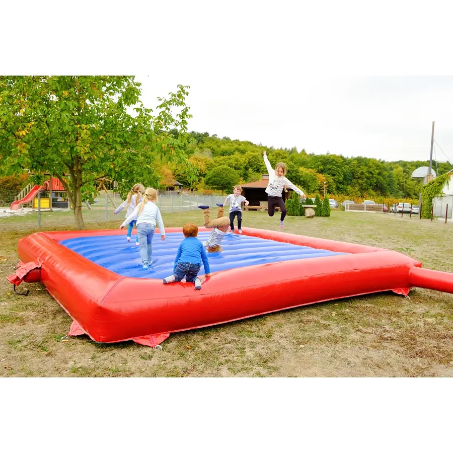 Airtramp 6x6 m Stor luftfylld hoppmatta 