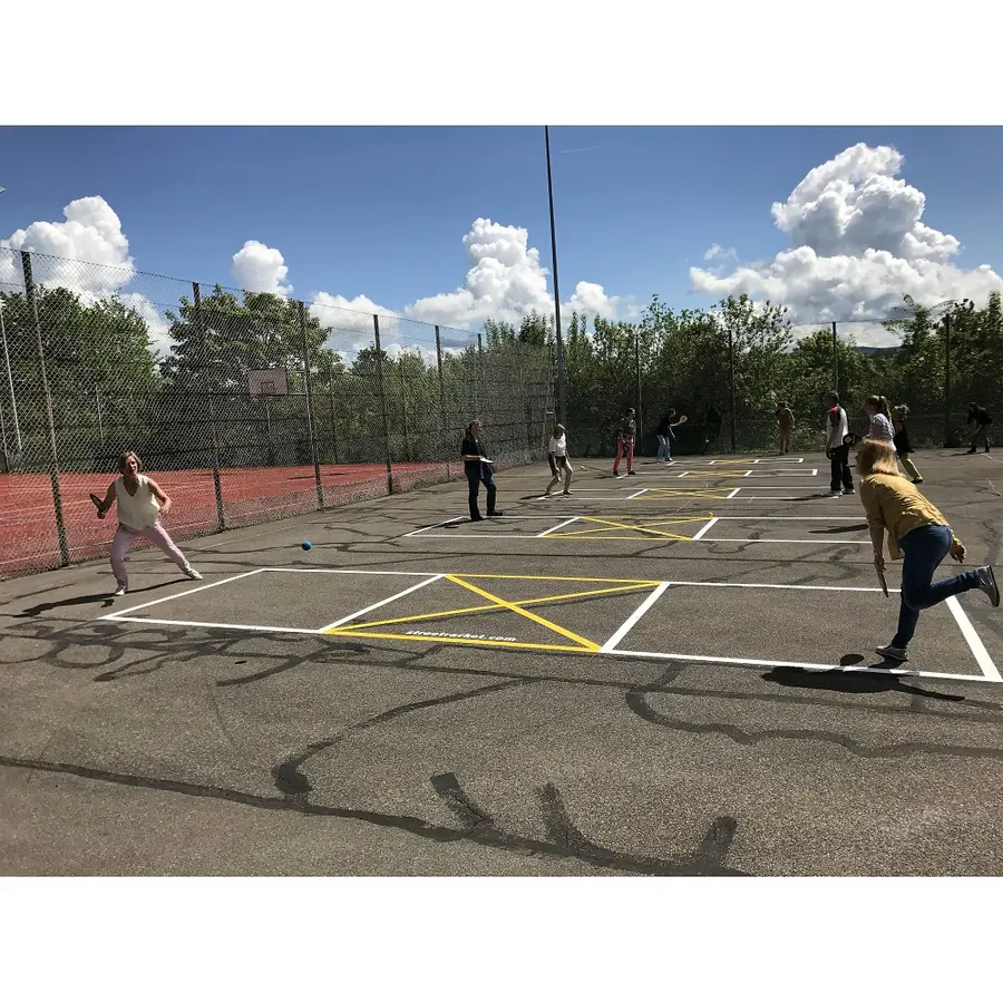 Streetracket set Klassuppsättning 24 racket | 24 bollar | häfte | väska 