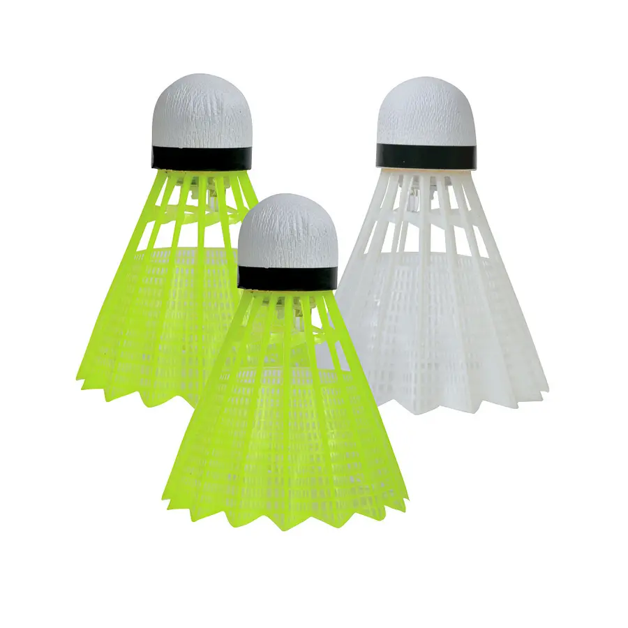 Badmintonbollar Magic Night (3) Med LED-batteri för spel i mörker 