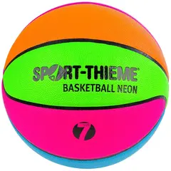 Basketboll i neonfärger Strl 7 Syns bra i dåligt ljus