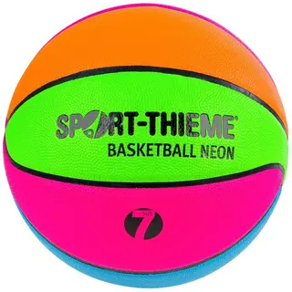 Basketboll i neonfärger Strl 7 Syns bra i dåligt ljus