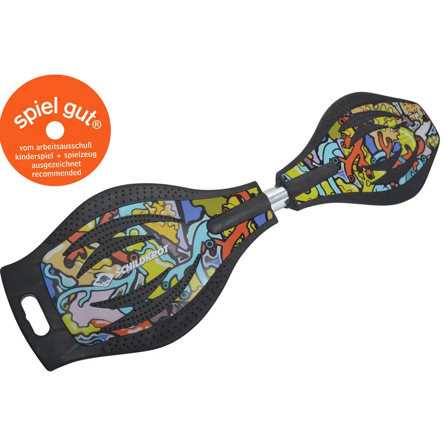 Schildkröt Waveboard Grafitti Rullebrett | Good Vibes | Fra 8 år 