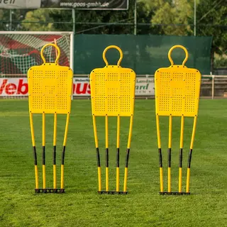 Frisparkfigur Power Shot med fj&#228;dring Fotbollsdummies Set med 3 st.