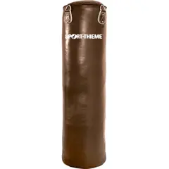 Boxningssäck i läder | 150x35 cm | 50 kg Sandsäck med kedja och svirvel