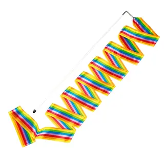 Gymnastikband Regnbågsfärgad RG Band | välj längd