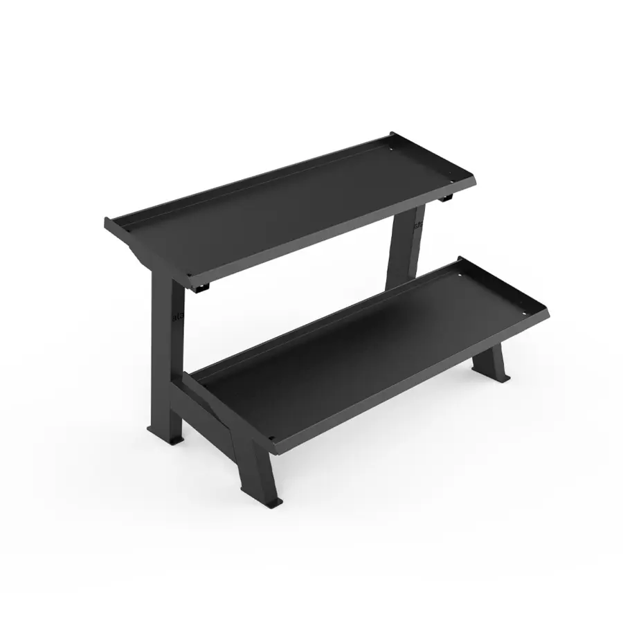 Kettlebellställ ata 2 hyllor 