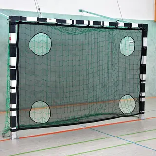 Målvägg till handbollsmål | fotbollsmål Målduk med hål | 3x2 m | 5 mannamål