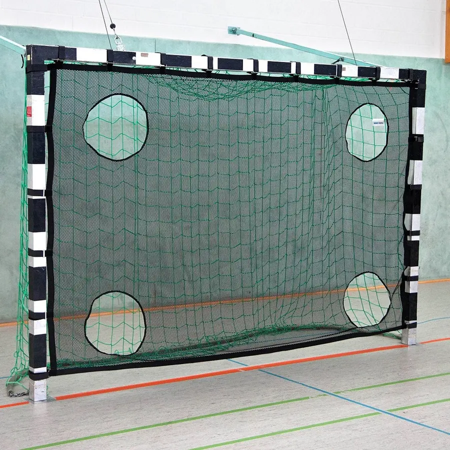 Målvägg till handbollsmål | fotbollsmål Målduk med hål | 3x2 m | 5 mannamål 