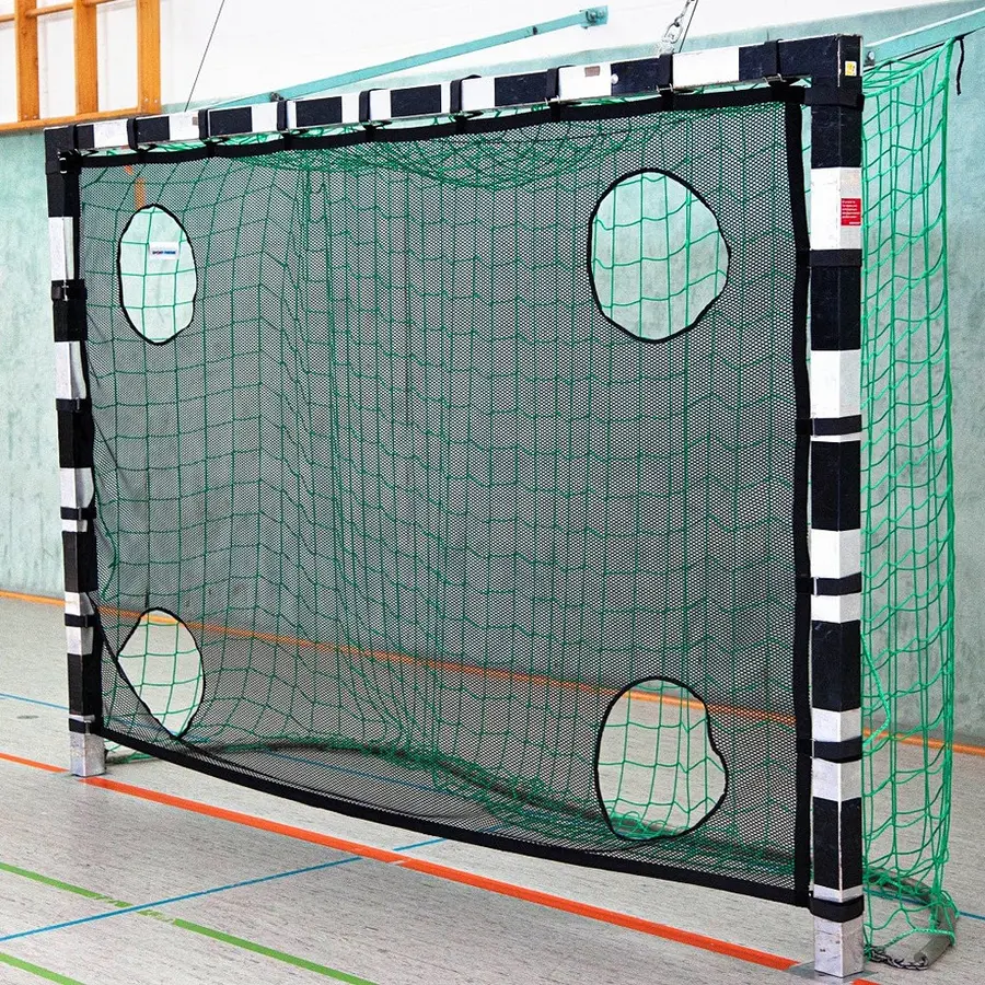 Målvägg till handbollsmål | fotbollsmål Målduk med hål | 3x2 m | 5 mannamål 