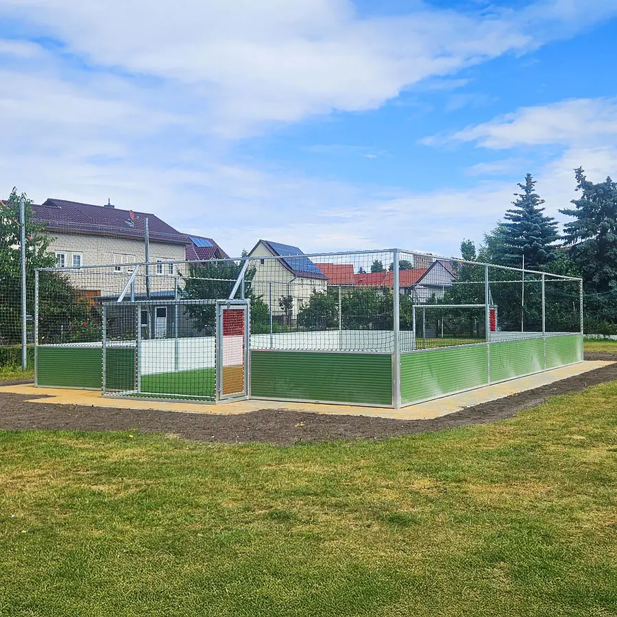 Multiarena Arena Pro 10 × 7 m Robust plan med integrerade mål 