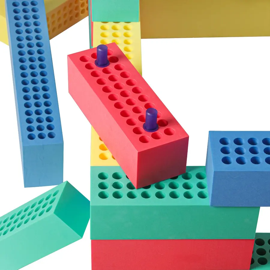 Skumklossar BlockX | Starter Set 44 st skumklossar med väska 