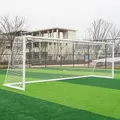 Fotbollsmål 5x2 m 7 manna mål | Vit | Oval profil