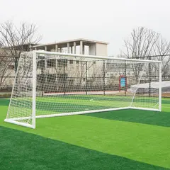 Fotbollsmål 3x2 m 5 manna mål | Vit | Oval profil