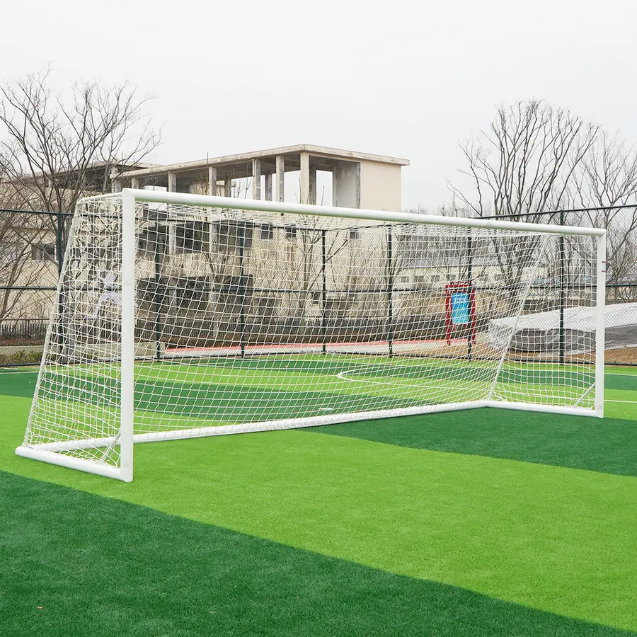 Fotbollsmål 3x2 m 5 manna mål | Vit | Oval profil 
