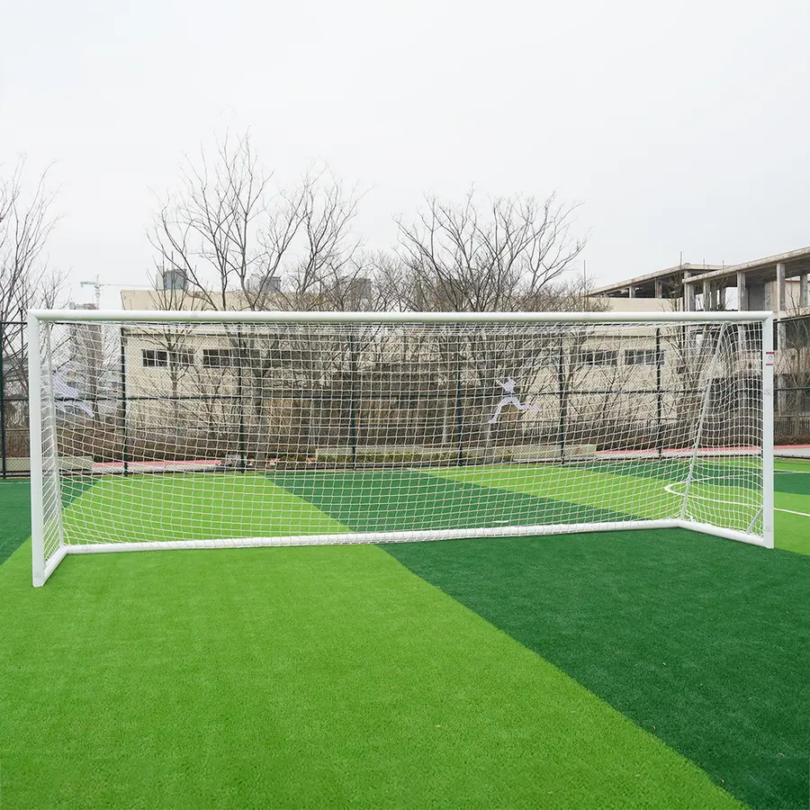 Fotbollsmål 3x2 m 5 manna mål | Vit | Oval profil 