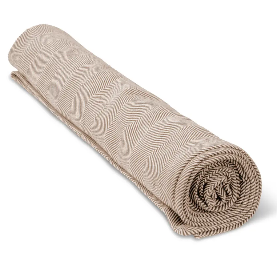Yoga pläd Yogafilt i handvävd bomull | Natur 