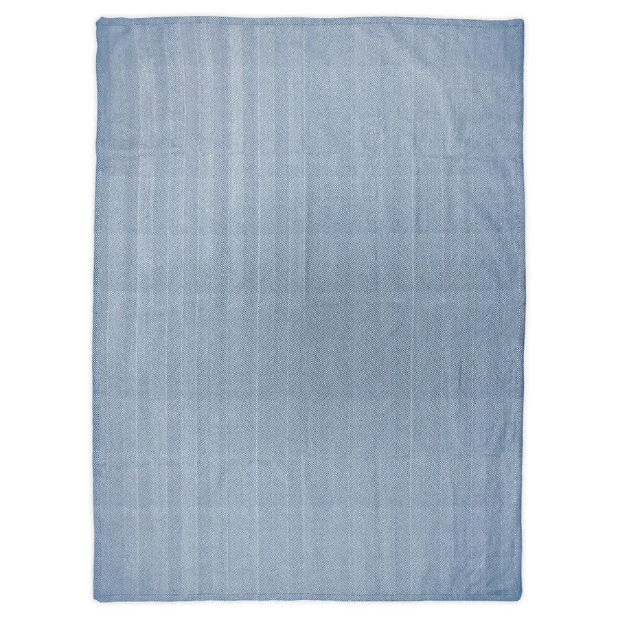Yoga pläd Yogafilt i handvävd bomull | Blå 