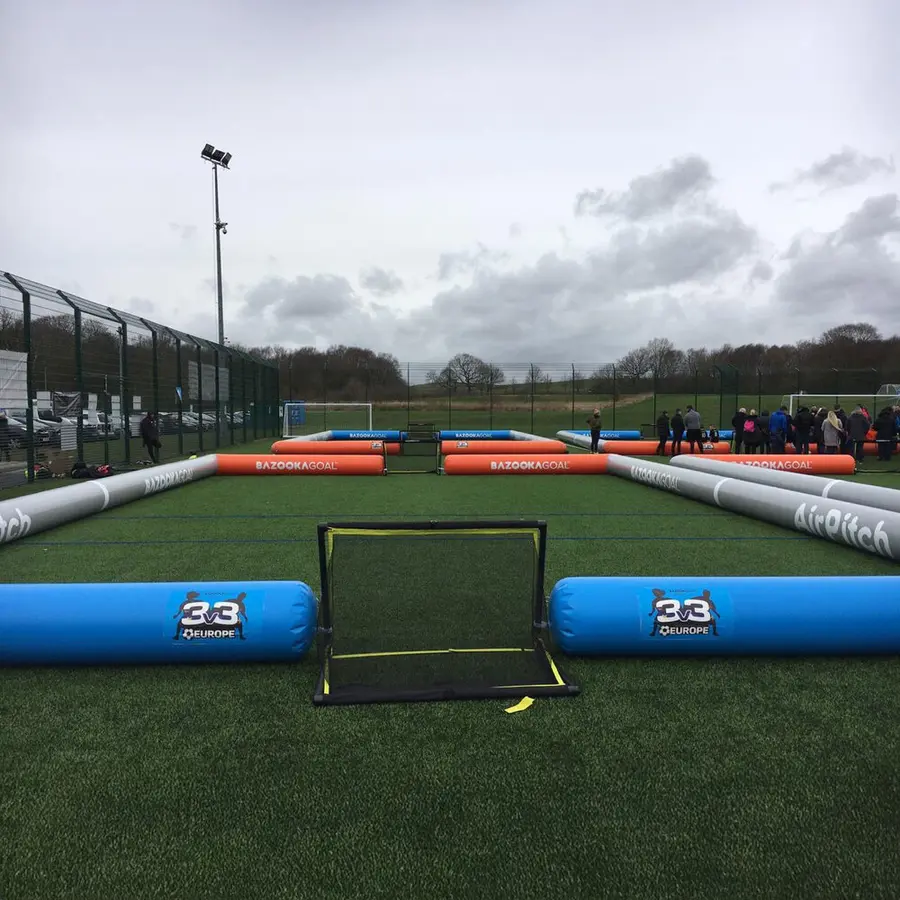 AirPitch DUAL PRO LITE  3v3 Bazooka Uppblåsbar plan 3 mot 3 