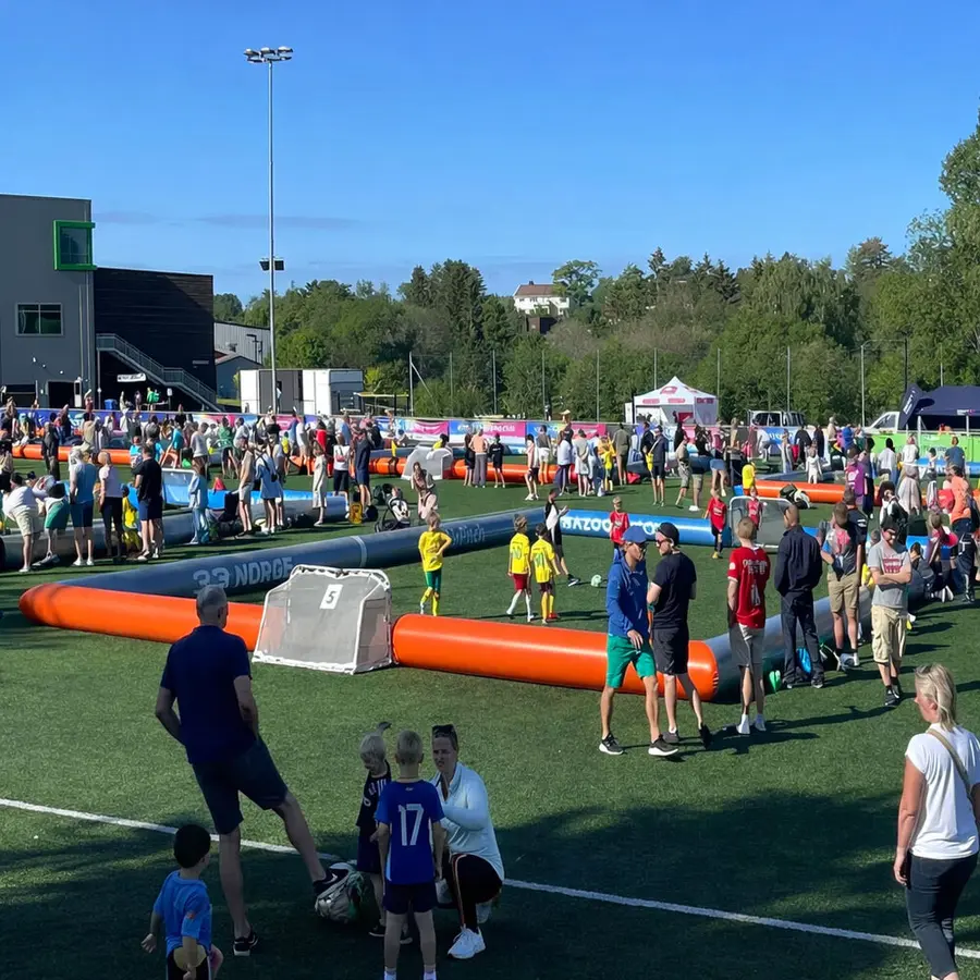 AirPitch DUAL PRO LITE  3v3 Bazooka Uppblåsbar plan 3 mot 3 