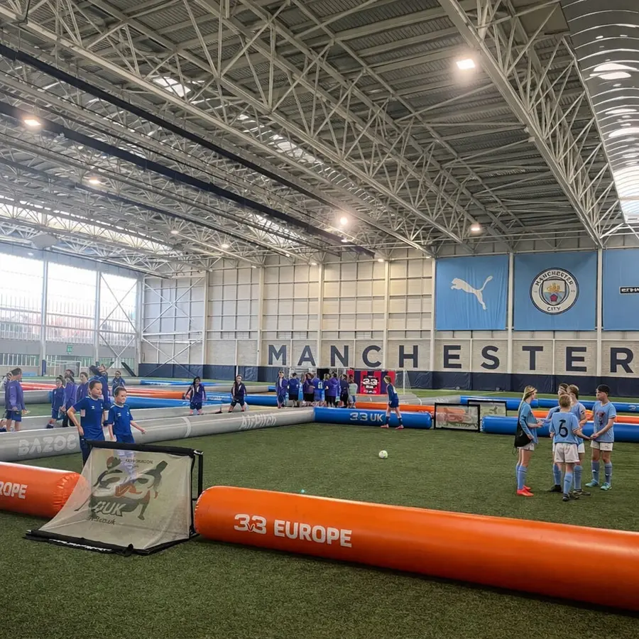 AirPitch DUAL PRO LITE  3v3 Bazooka Uppblåsbar plan 3 mot 3 