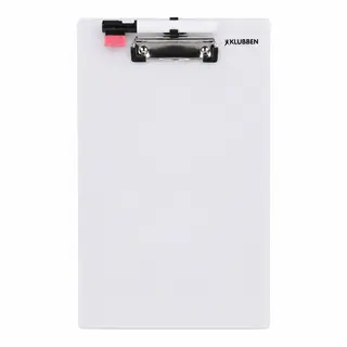 Klubben Skrivplatta | 1 st. Whiteboard med klämme