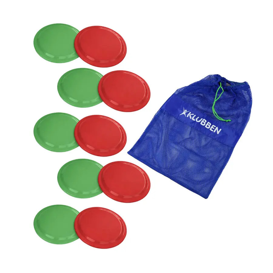 Frisbee Aero Flying Disc skolset 10 frisbees med meshväska 