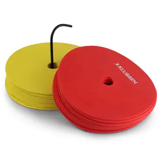 Markeringsplattor Klubben 24 st Halksäkra| Non slip | Spot Markers 15 cm