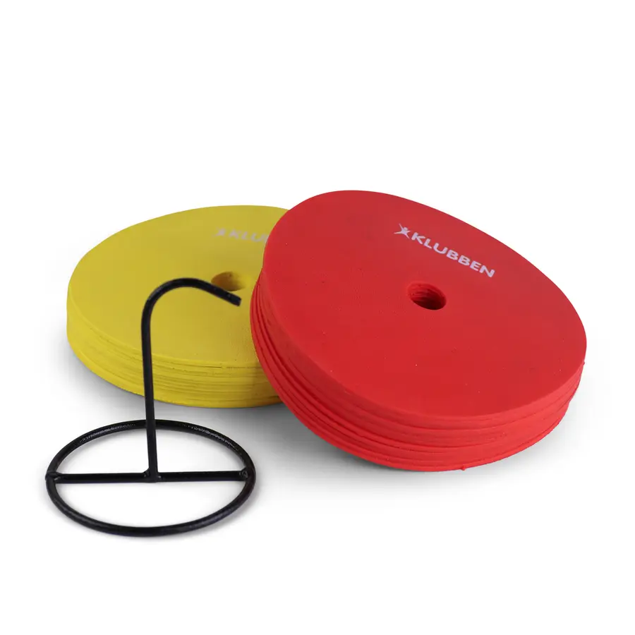 Markeringsplattor Klubben 24 st Halksäkra| Non slip | Spot Markers 15 cm 