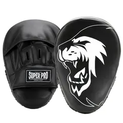 Super Pro Curved Punch Pads 2 st. svarta mitsar