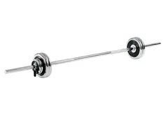 Viktset Krom 50 kg Skivst&#229;ng 180 cm | viktskivor| Fj&#228;derl&#229;s