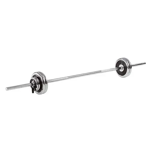 Vektsett Krom 75 kg Vektstang 180 cm, vektskiver og låser 
