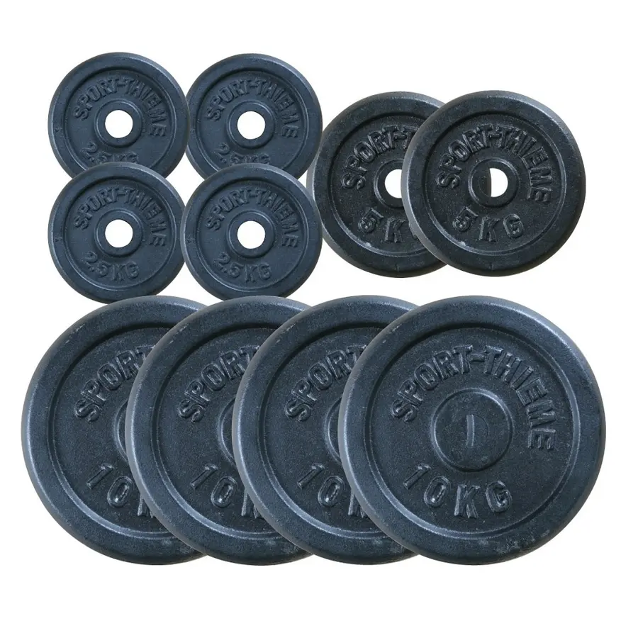 Viktkivor | gjutjärn|  50 kg | 30mm 4x2,5kg | 4x5kg | 2x10 kg 