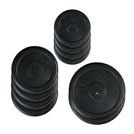 Viktskiveset 50 kg gummibeklädda vikter 4x2,5 kg - 4x5 kg - 2x10 kg 